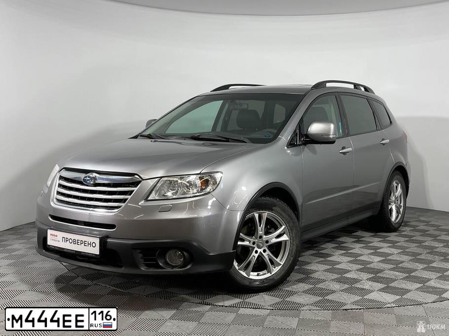 Фото автомобиля SUBARU B9 TRIBECA, 2008 — госномер М444ЕЕ116. Цвет: СЕРЕБРИСТЫЙ