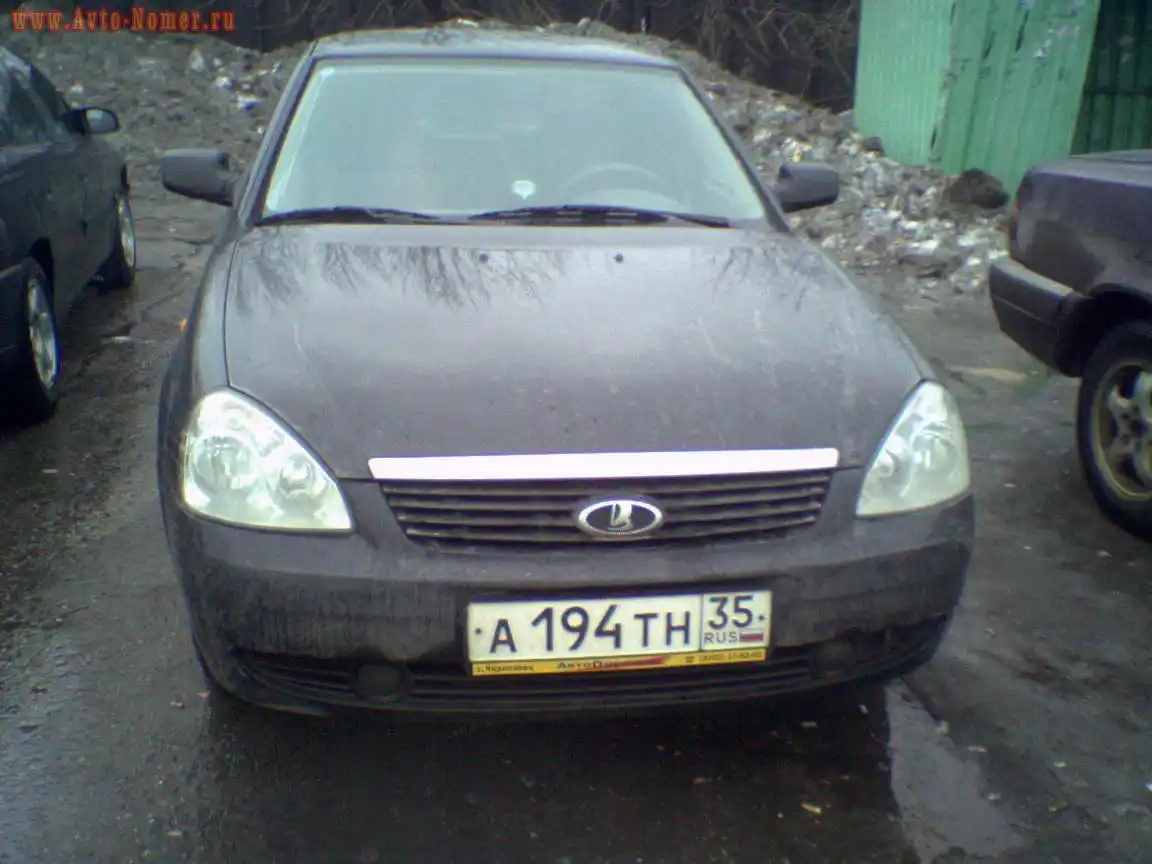 Фото автомобиля LADA 2170 PRIORA, 2009 — госномер А194ТН35. Цвет: СИНЕ-ЧЕРНЫЙ