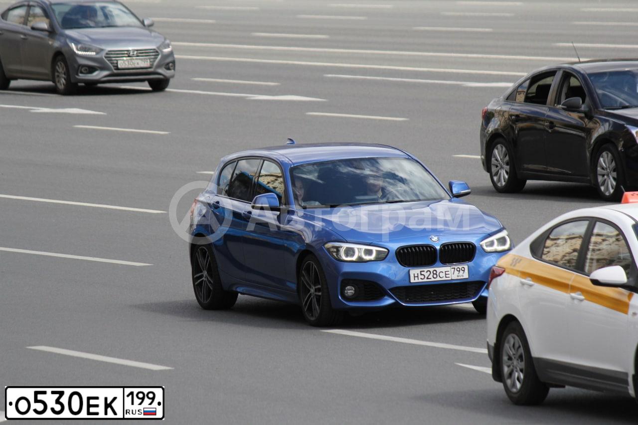 Фото автомобиля BMW SERIE 5, 2005 — госномер А005ЕС190. Цвет: СИНИЙ