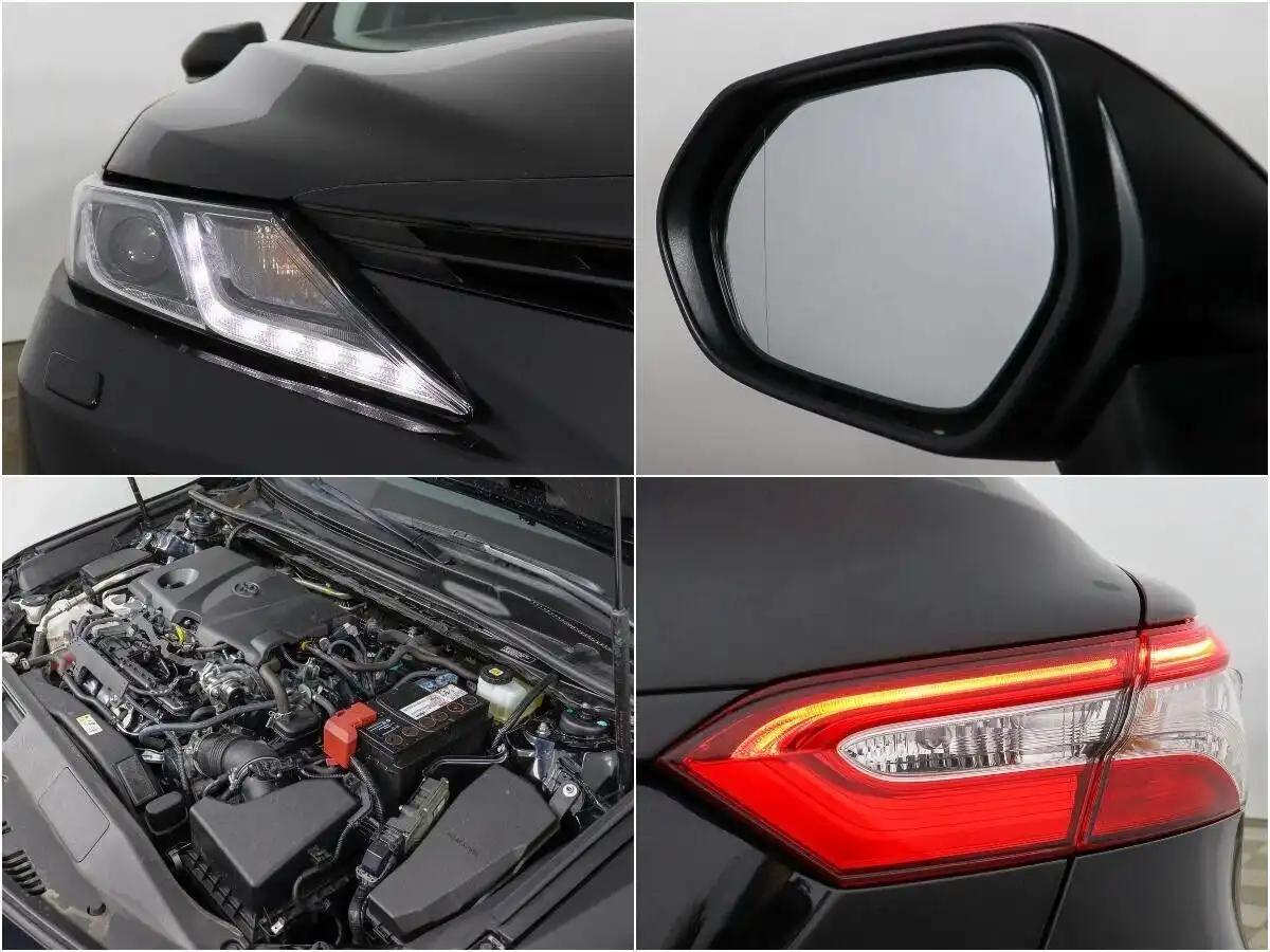 Фото автомобиля TOYOTA CAMRY, 2021 — госномер М645ЕТ550. Цвет: ЧЕРНЫЙ
