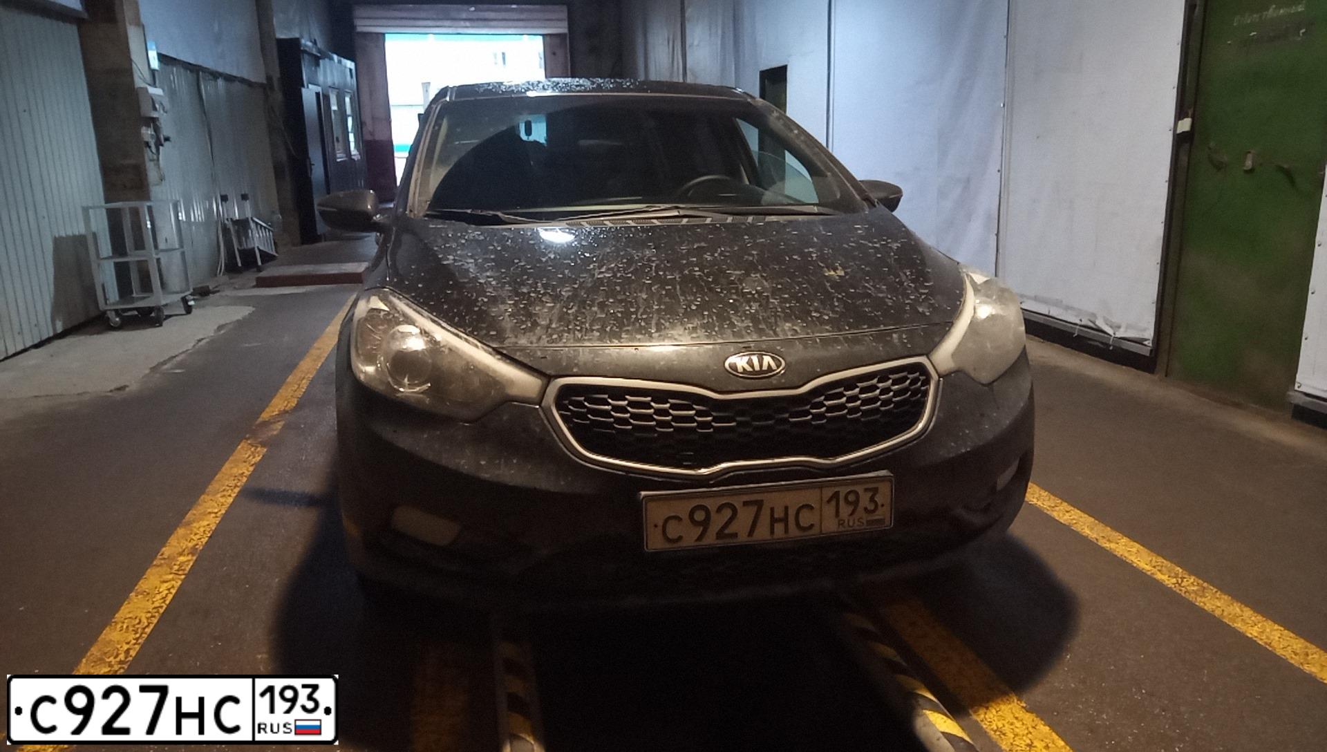 Фото автомобиля КИА YD (CERATO FORTE), 2013 — госномер А726СУ123. Цвет: ЧЕРНЫЙ