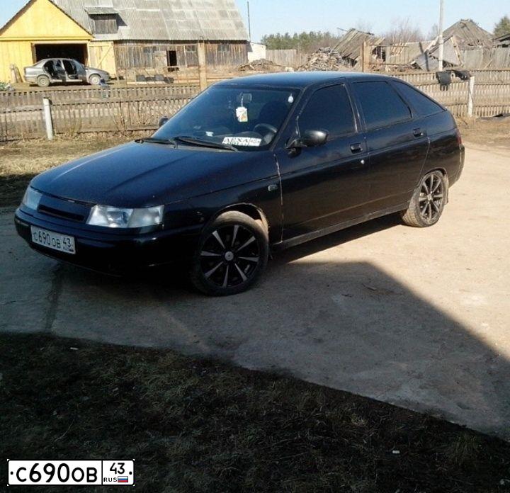Фото автомобиля LADA 2112, 2006 — госномер С993УС43. Цвет: ЧЕРНЫЙ