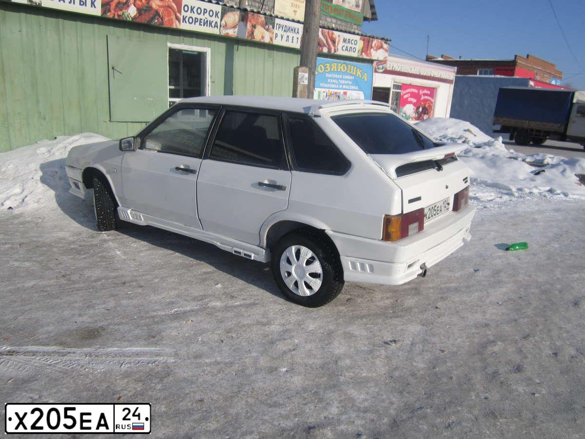 Фото автомобиля LADA 2109 SAMARA, 1994 — госномер Х205ЕА124. Цвет: БЕЛЫЙ
