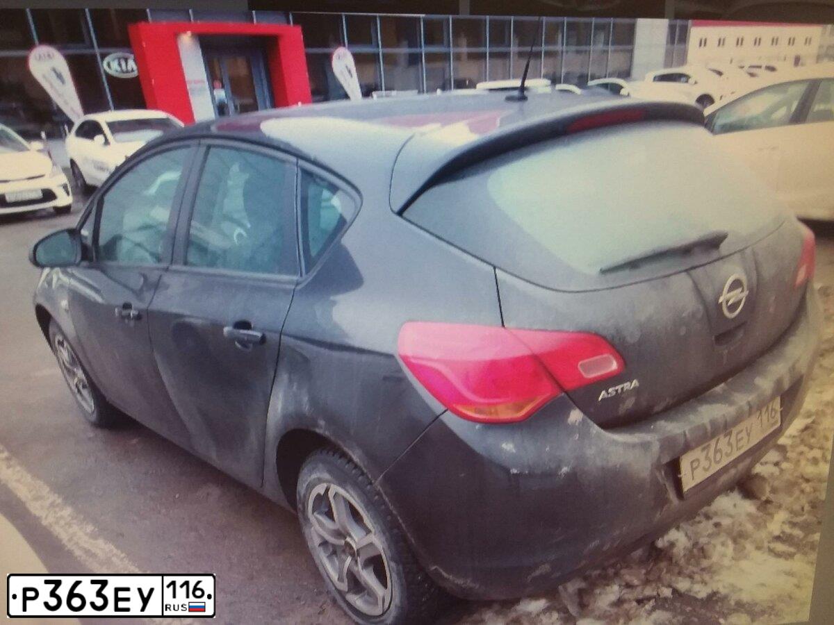 Фото автомобиля OPEL ASTRA, 2012 — госномер Н827АУ716. Цвет: ЧЕРНЫЙ МЕТАЛЛИК