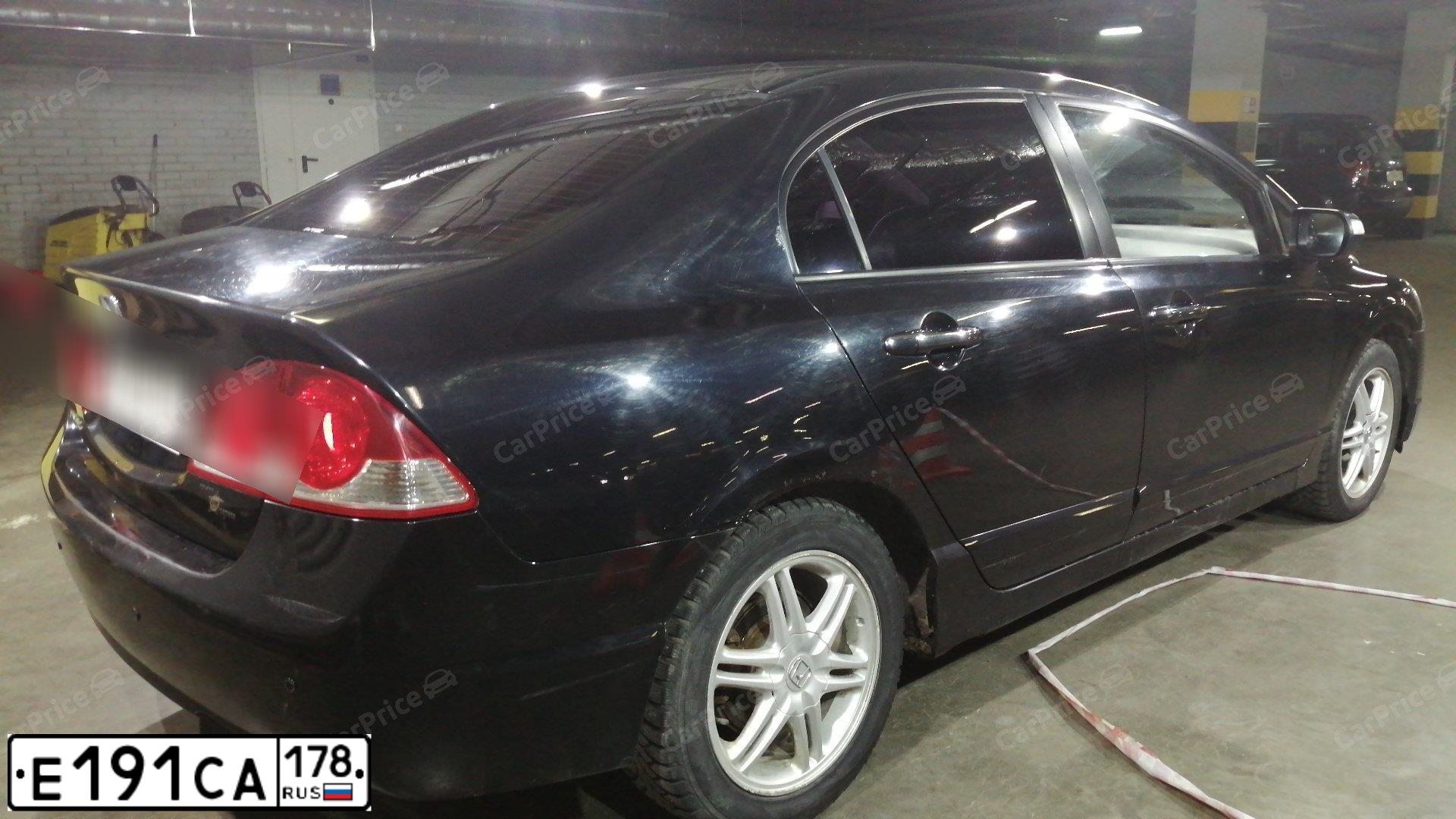Фото автомобиля HONDA CIVIC, 2006 — госномер К941СВ716. Цвет: ЧЕРНЫЙ