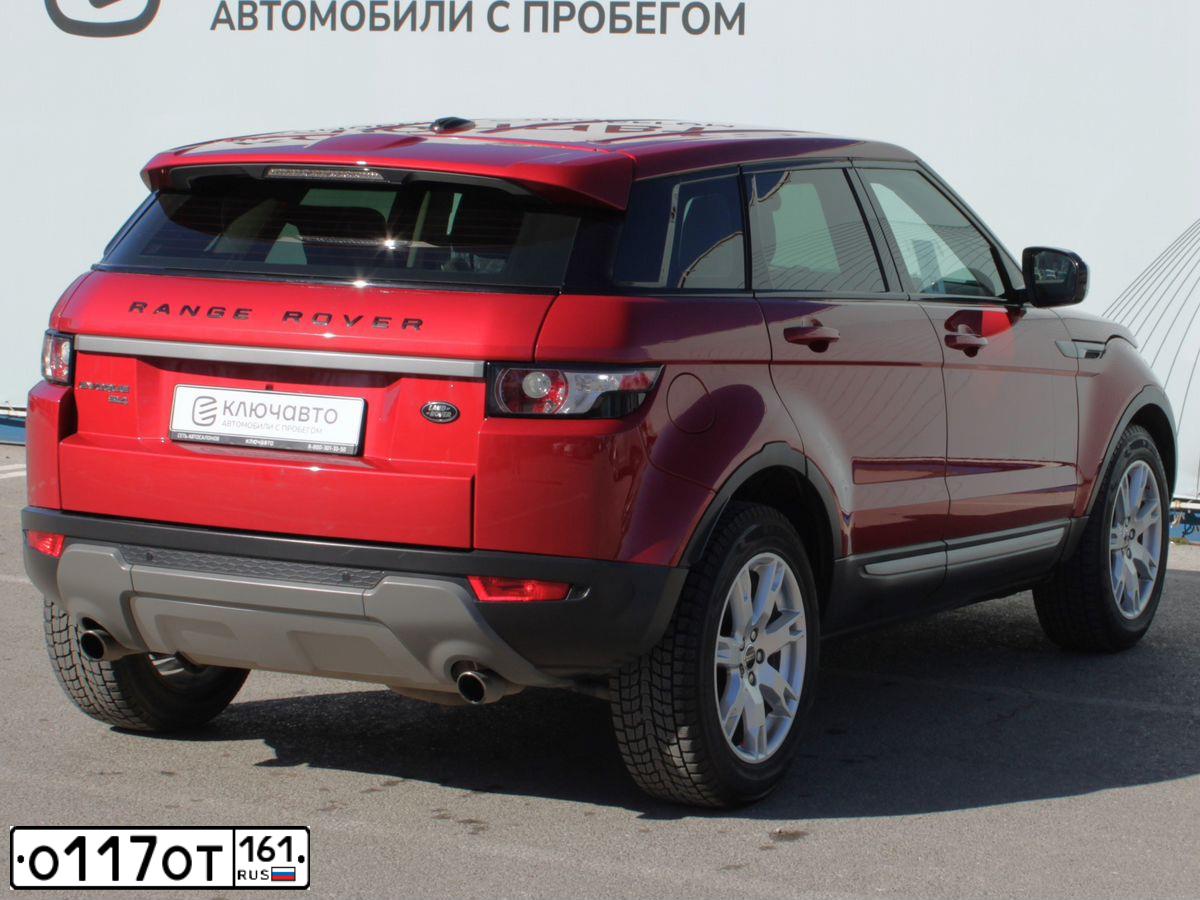 Фото автомобиля LANDROVER RANGE ROVER EVOQUE, 2012 — госномер К088МУ161. Цвет: Красный