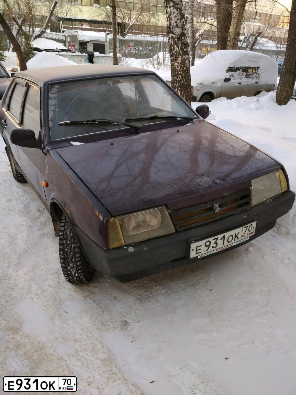Фото автомобиля LADA 2109 SAMARA, 1998 — госномер Е931ОК70. Цвет: ФИОЛЕТОВЫЙ