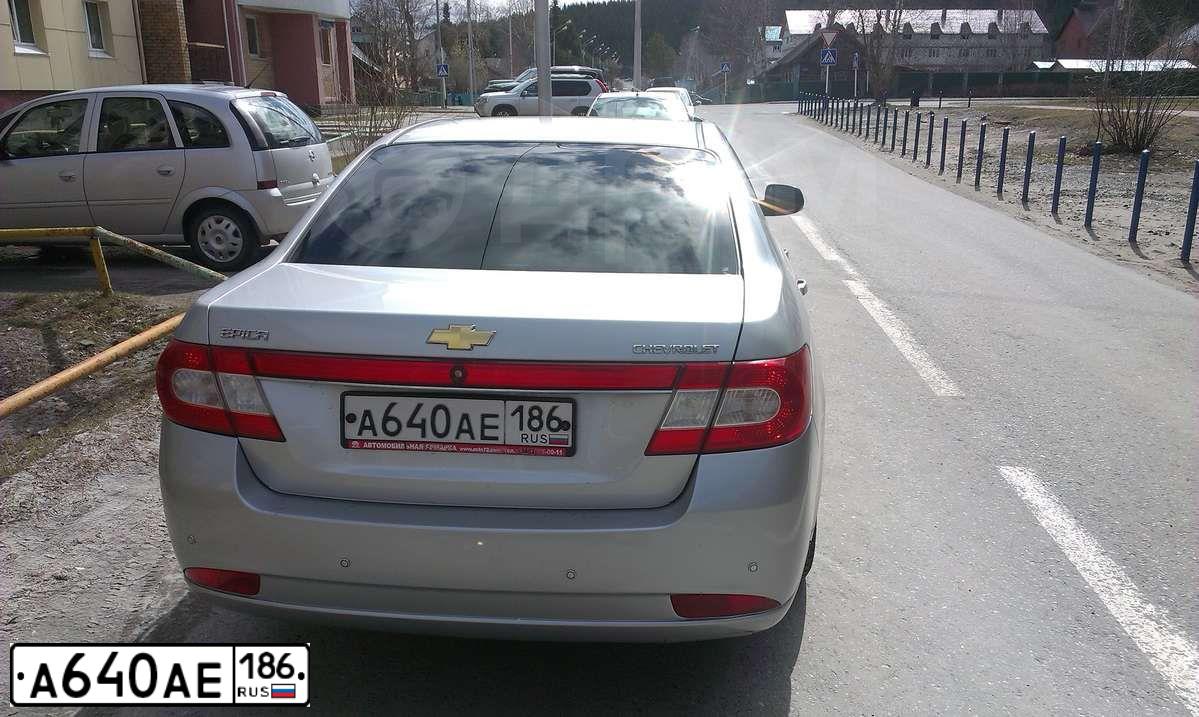 Фото автомобиля CHEVROLET EPICA, 2010 — госномер А640АЕ186. Цвет: СЕРЕБРИСТЫЙ