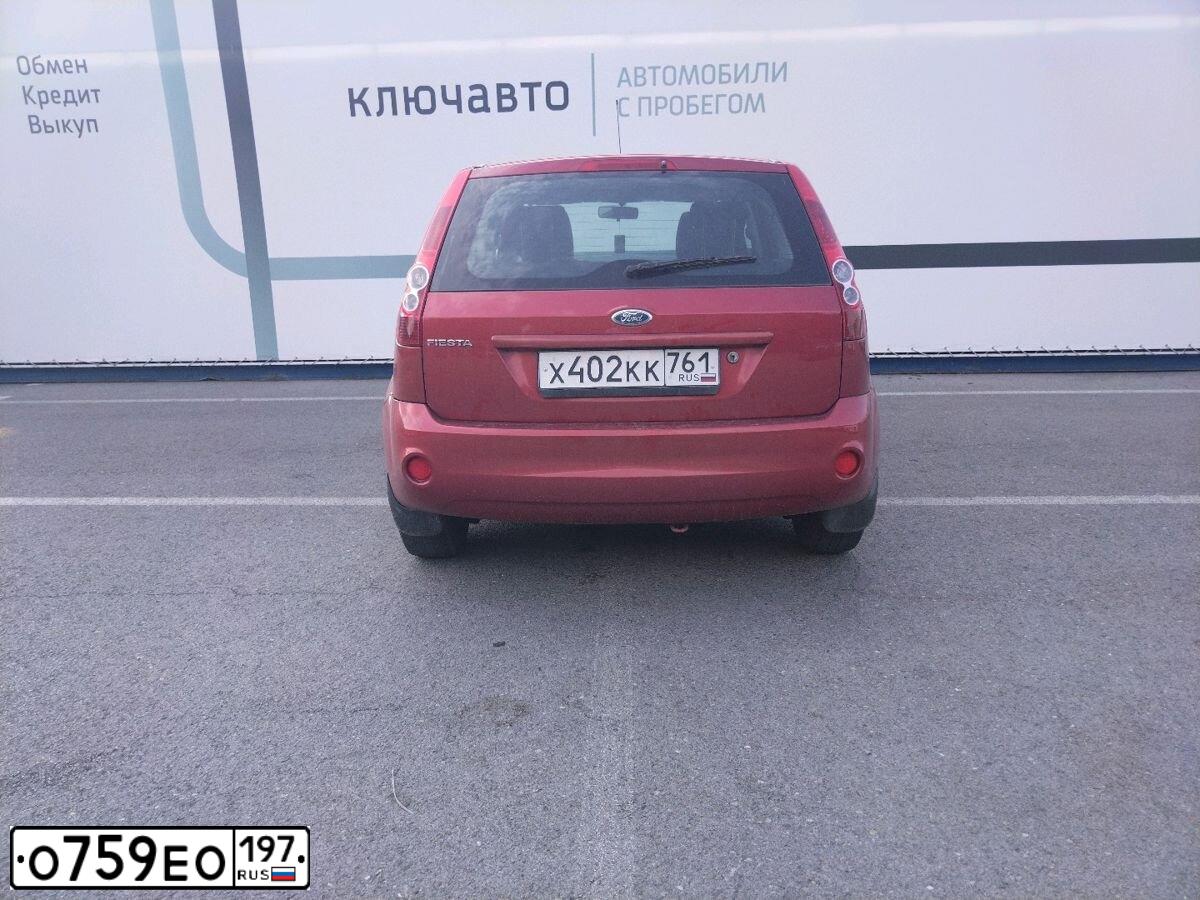 Фото автомобиля FORD FIESTA / ASPIRE, 2007 — госномер А617КЕ193. Цвет: КРАСНЫЙ