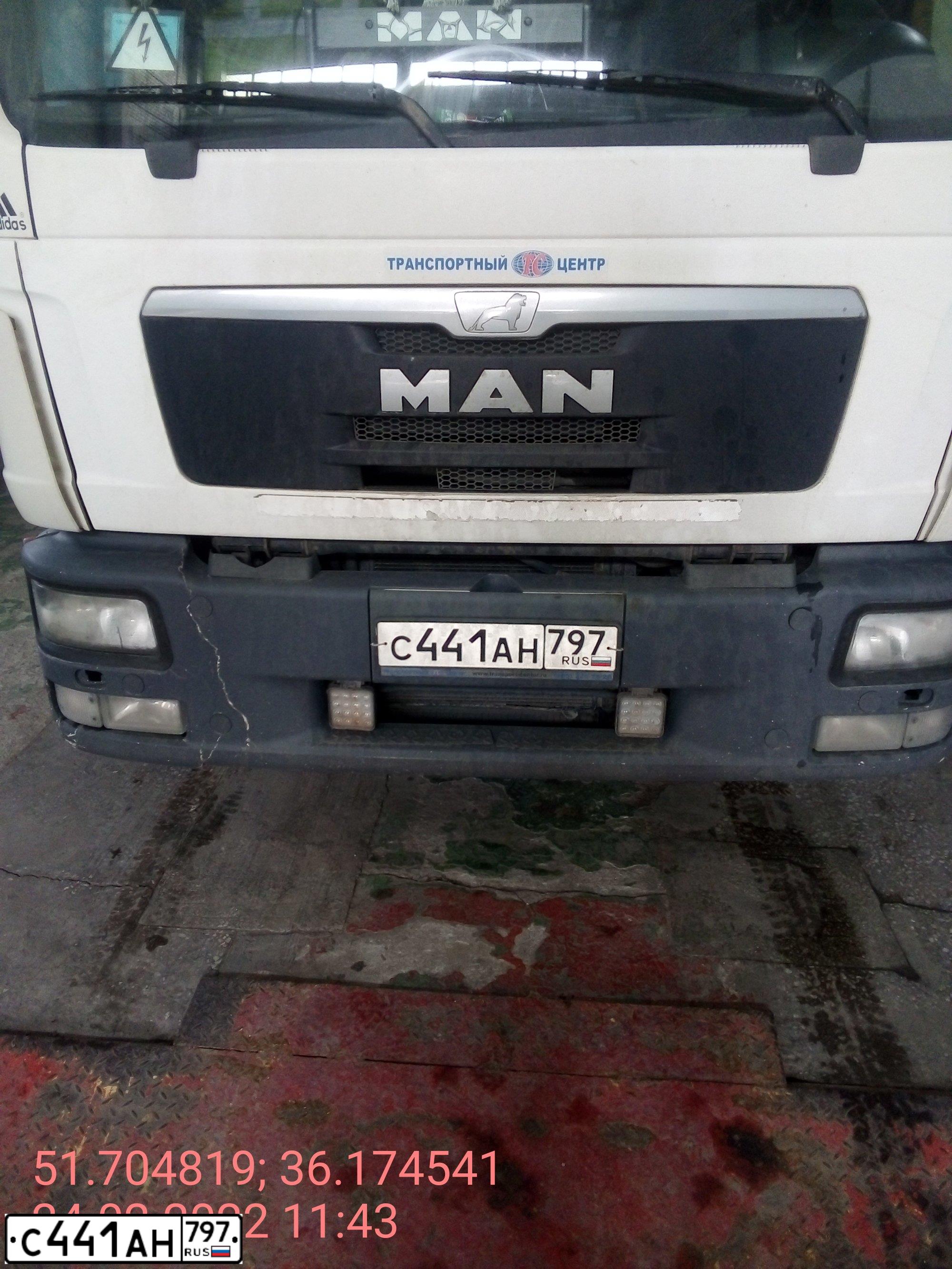 Фото автомобиля MAN TGL 10/12.XXX /4X2/, 2014 — госномер С441АН797. Цвет: Белый