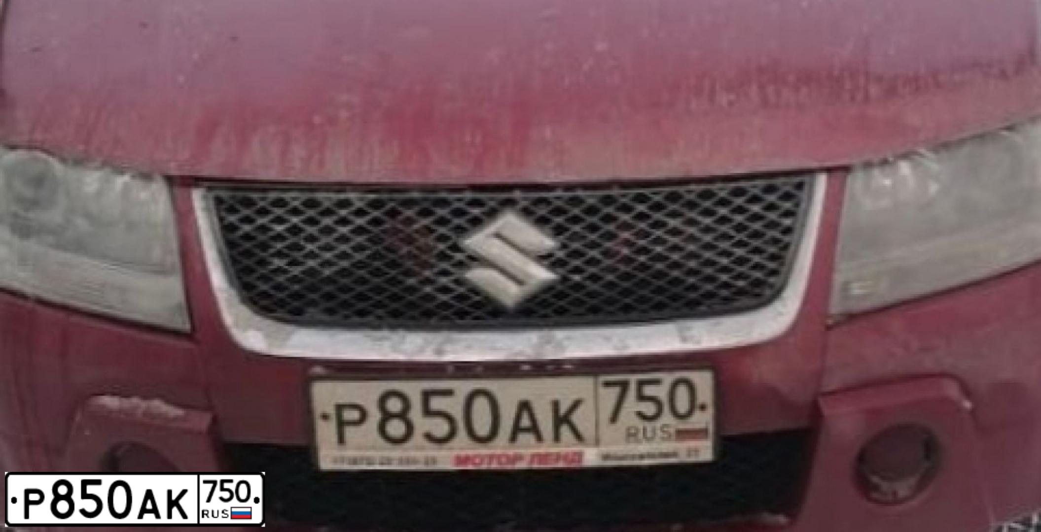 Фото автомобиля SUZUKI /GRAND/ VITARA, 2007 — госномер А182СР76. Цвет: КРАСНЫЙ