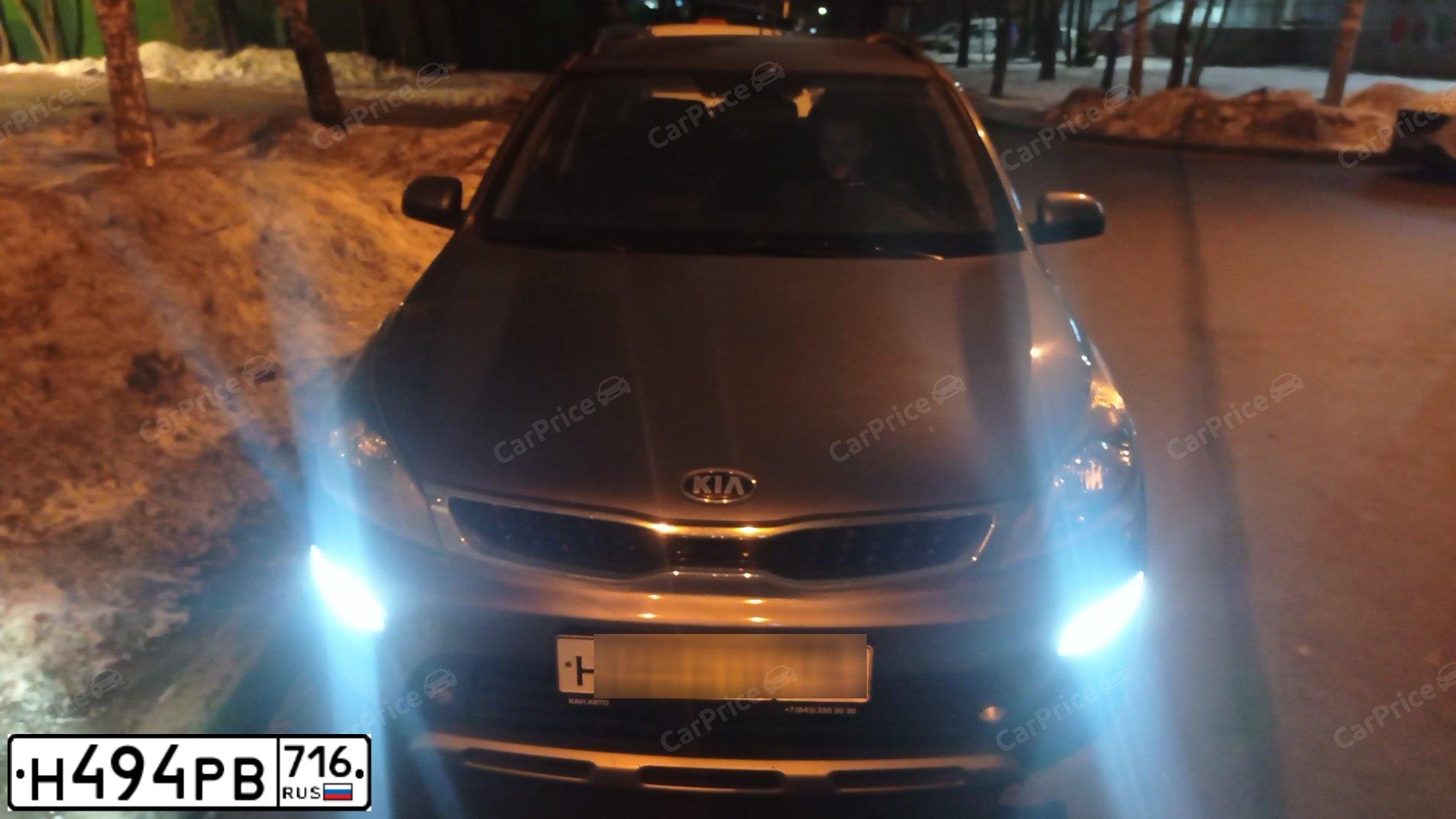 Фото автомобиля KIA RIO, 2012 — госномер В843НХ37. Цвет: СЕРЫЙ