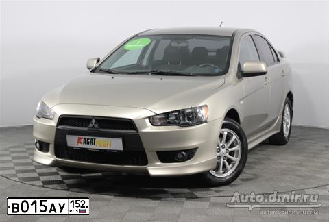 Фото автомобиля MITSUBISHI LANCER, 2010 — госномер Х526ХР152. Цвет: БЕЖЕВЫЙ