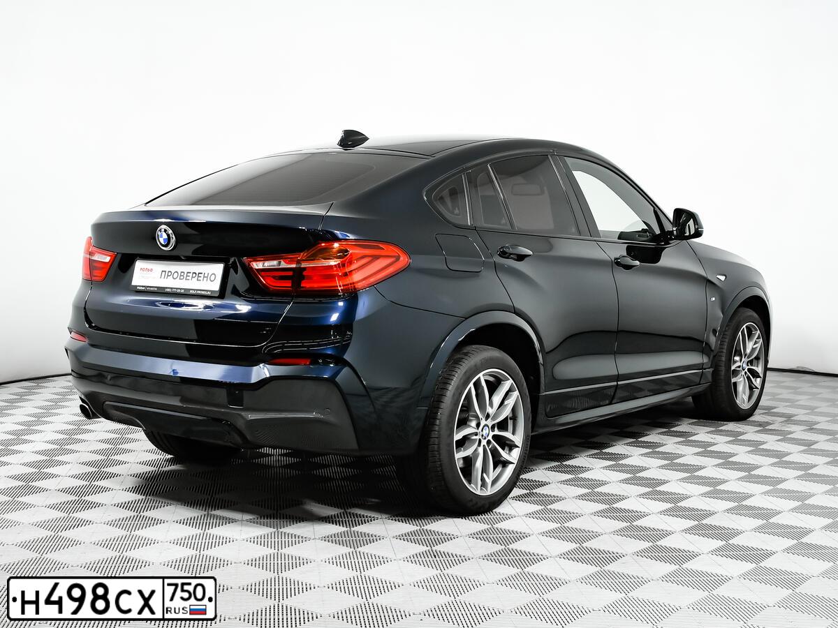 Фото автомобиля BMW X4, 2018 — госномер О538ВО797. Цвет: ЧЕРНЫЙ
