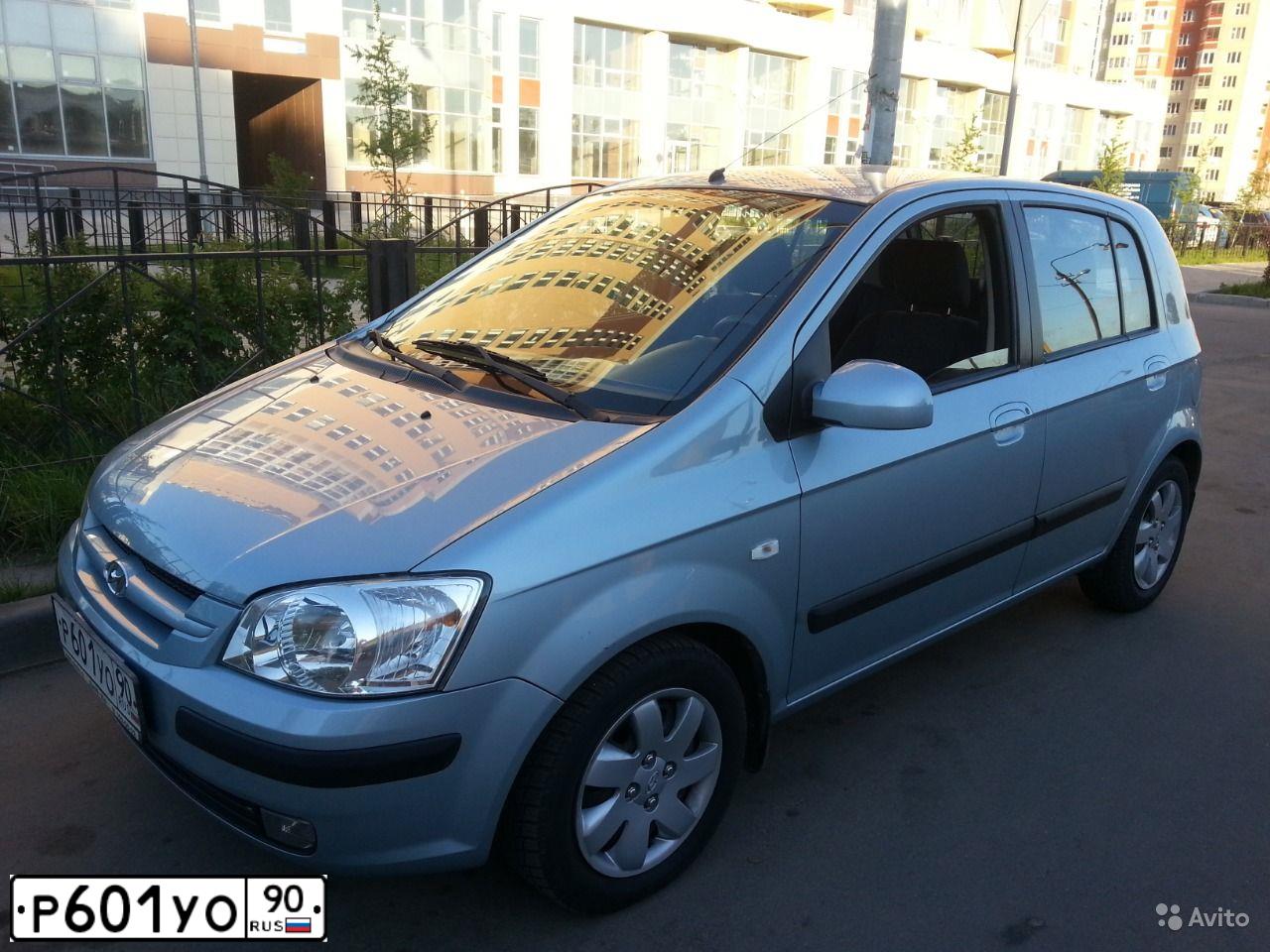 Фото автомобиля HYUNDAI GETZ, 2005 — госномер Р601УО90. Цвет: ГОЛУБОЙ СВЕТЛЫЙ