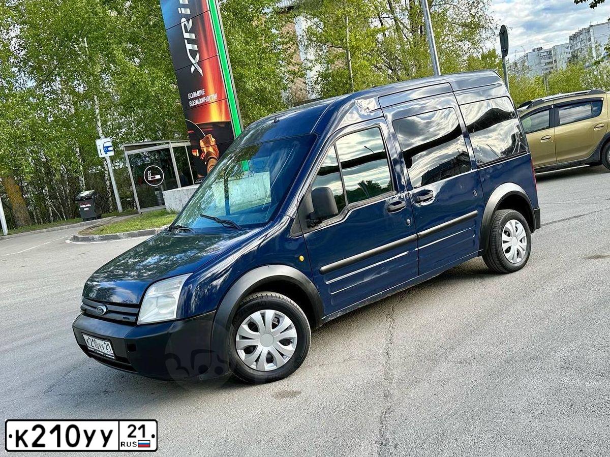 Фото автомобиля FORD TOURNEO CONNECT, 2006 — госномер К210УУ21. Цвет: ТЕМНО-СИНИЙ