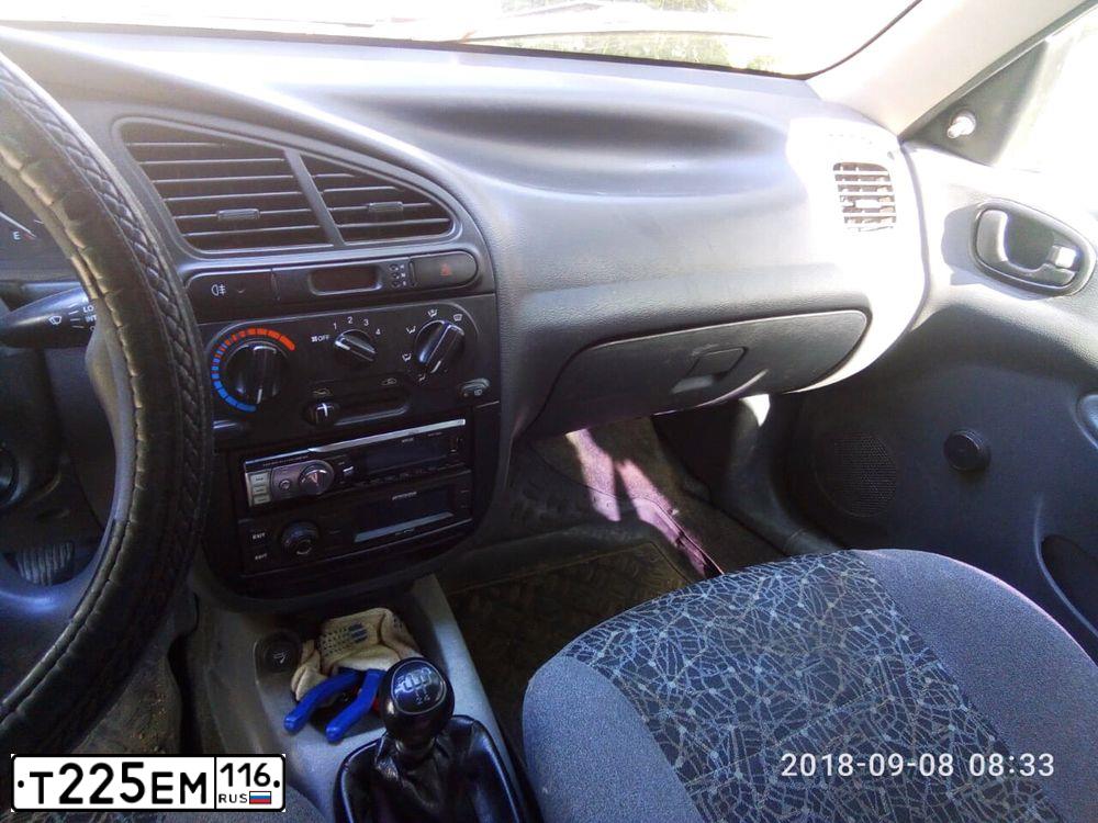Фото автомобиля ZAZ LANOS, 2007 — госномер Е356АА702. Цвет: ЧЕРНЫЙ