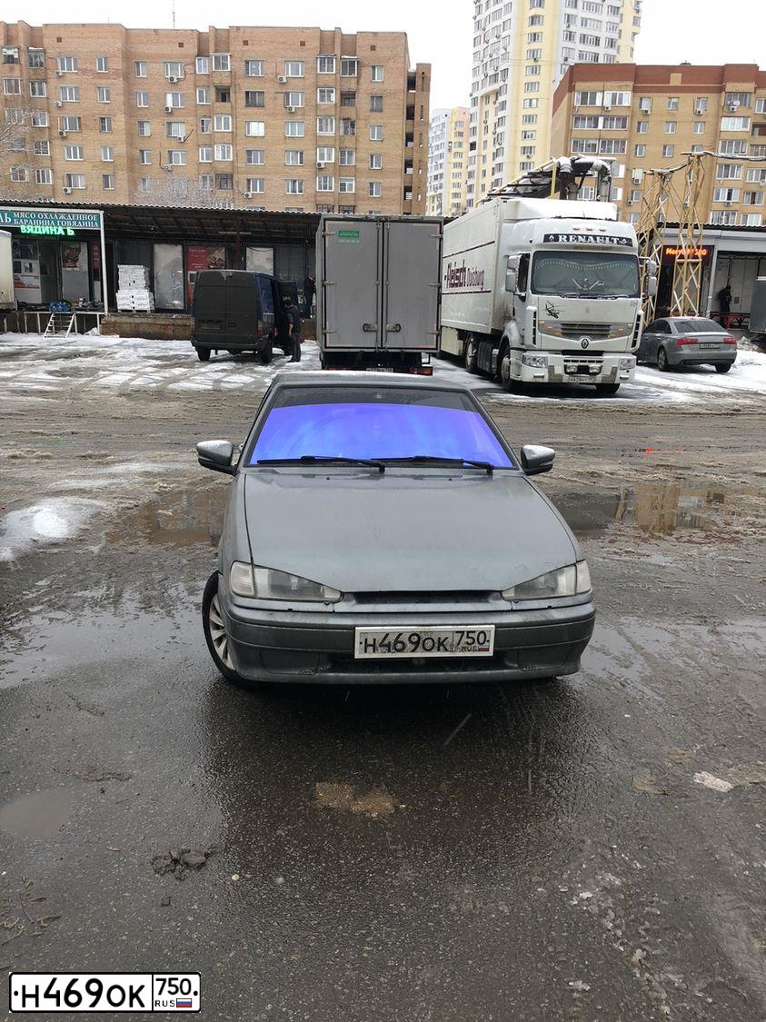 Фото автомобиля LADA 2114 SAMARA, 2010 — госномер М123ТМ33. Цвет: средний серо-зеленый металлик