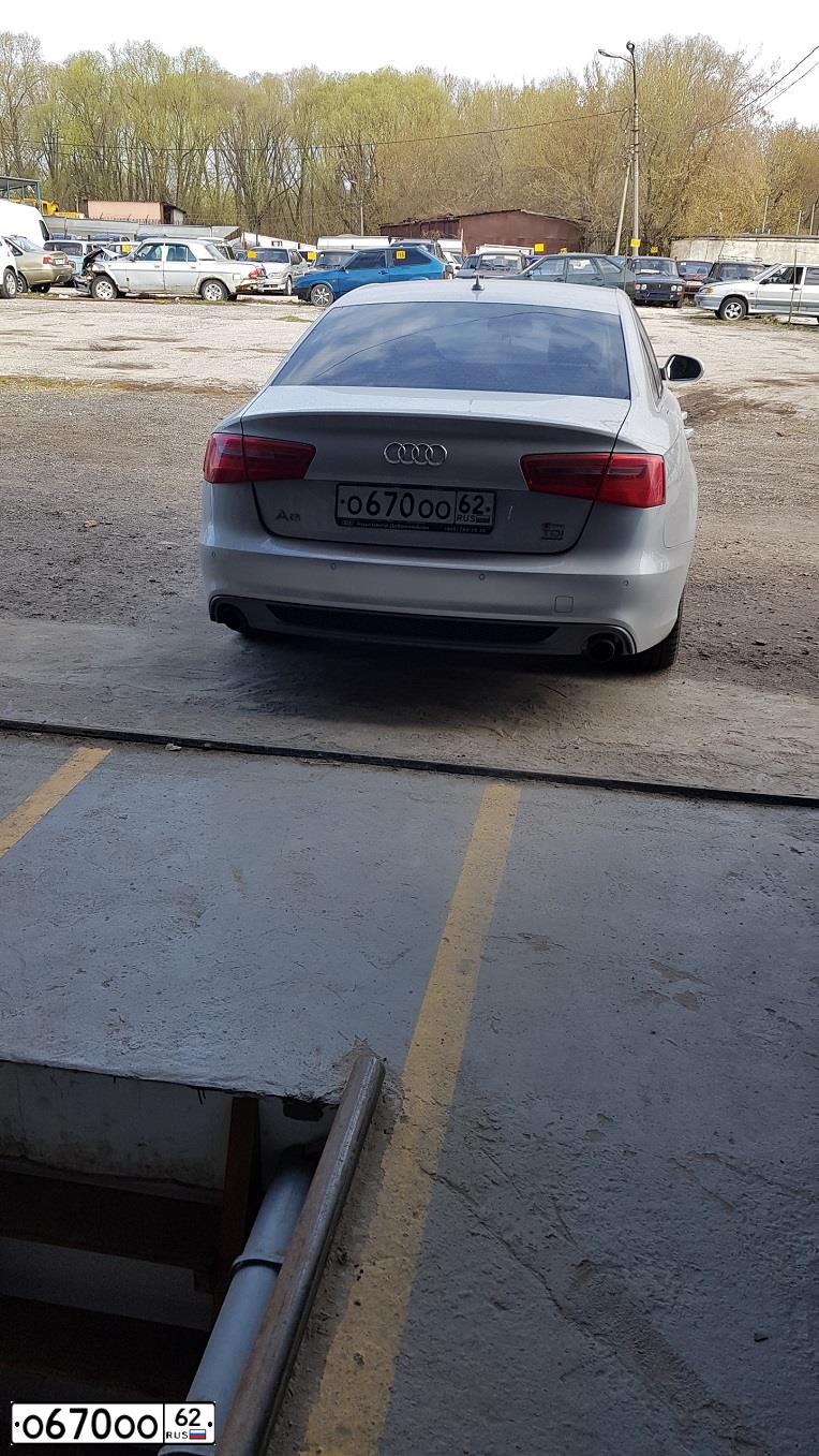Фото автомобиля AUDI A6, 2013 — госномер Т064КВ190. Цвет: СЕРЕБРИСТЫЙ