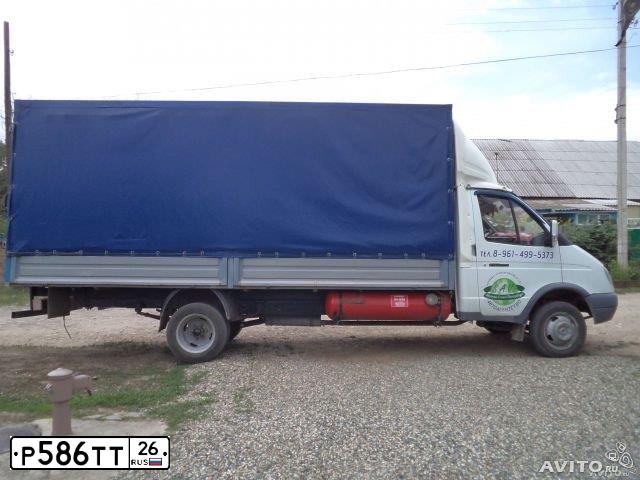 Фото автомобиля GAZ 3302 GAZEL, 2008 — госномер Р586ТТ26. Цвет: Белый