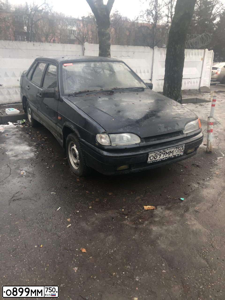 Фото автомобиля LADA 2115 SAMARA, 2003 — госномер О899ММ750. Цвет: ЧЕРНЫЙ