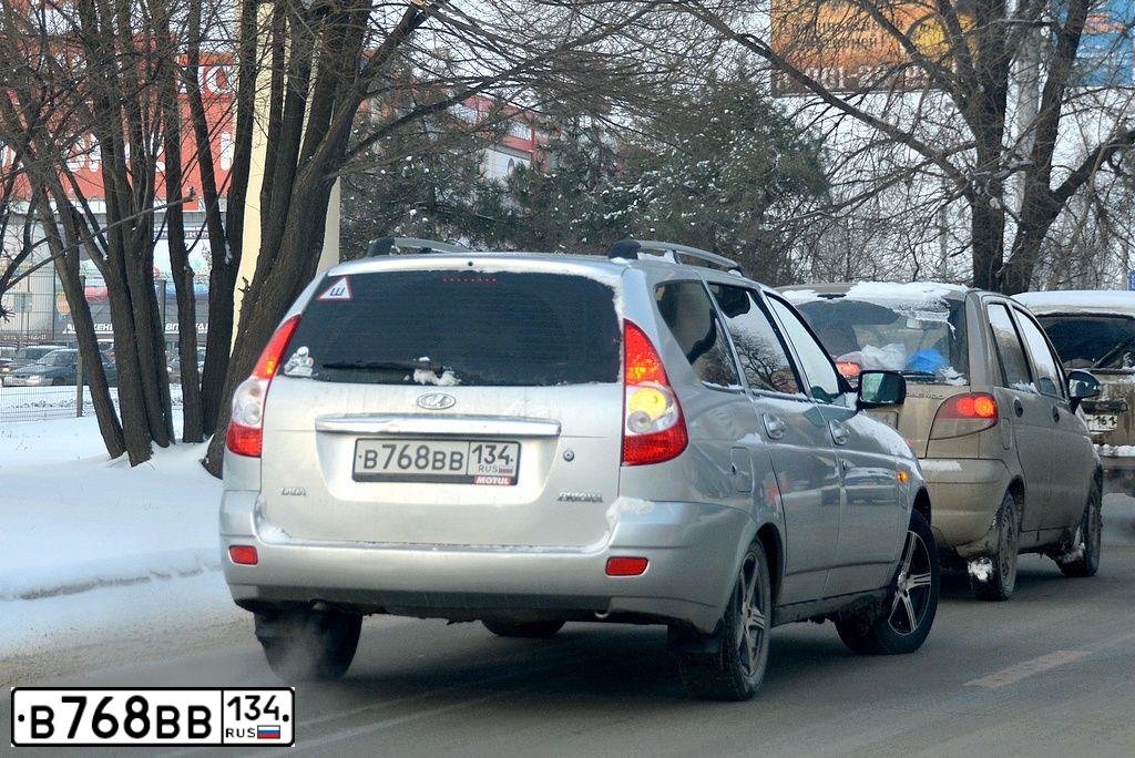 Фото автомобиля LADA 2171 PRIORA, 2011 — госномер В768ВВ134. Цвет: СВЕТЛО-СЕРЕБРИСТЫЙ  МЕТАЛЛИК