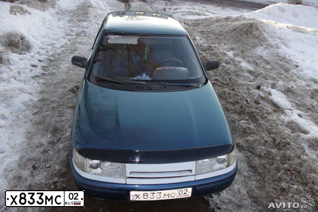 Фото автомобиля LADA 2110, 2004 — госномер Х833МС02. Цвет: сине-зеленый