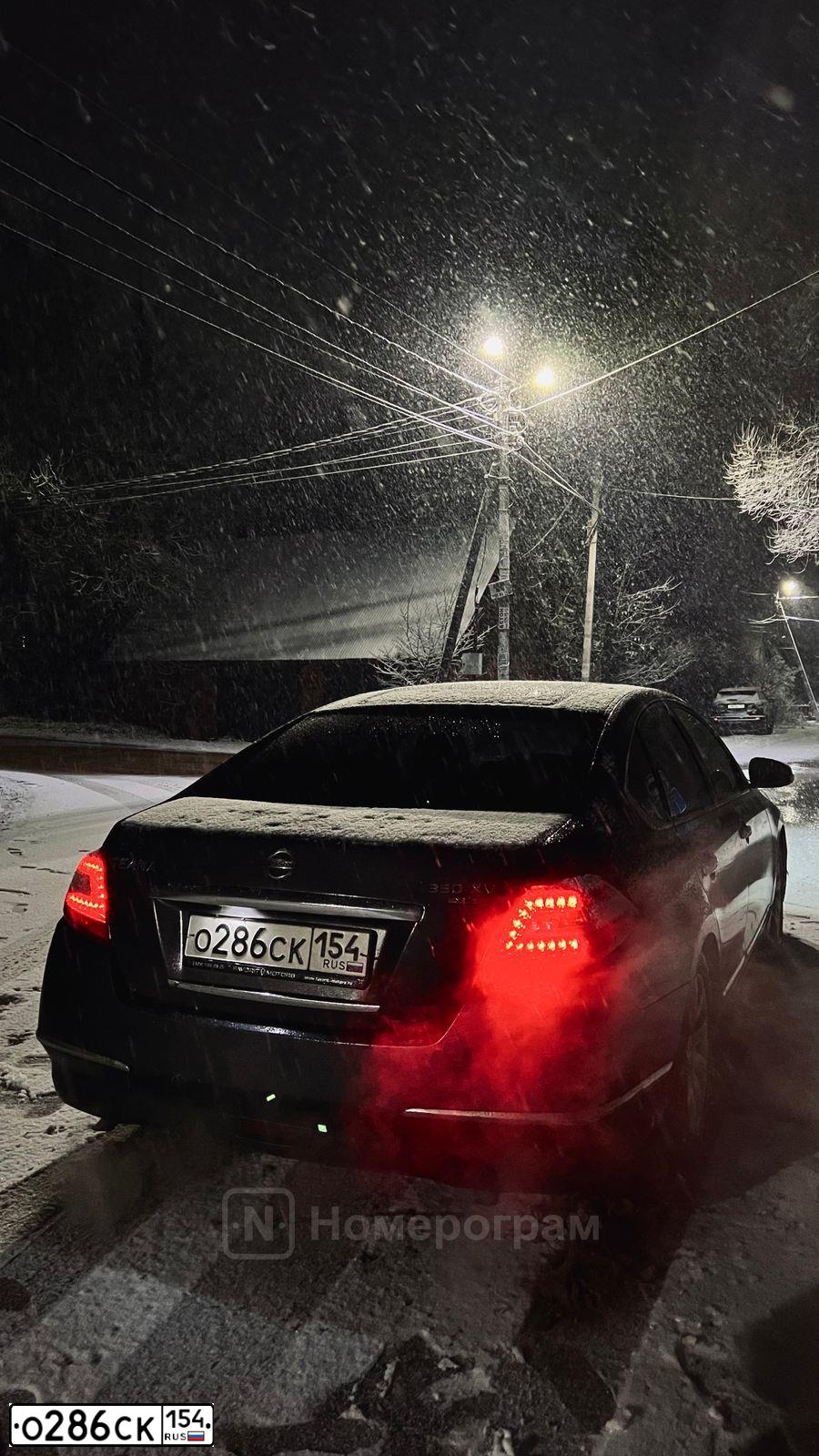 Фото автомобиля NISSAN TEANA, 2008 — госномер С288СН69. Цвет: СИРЕНЕВЫЙ