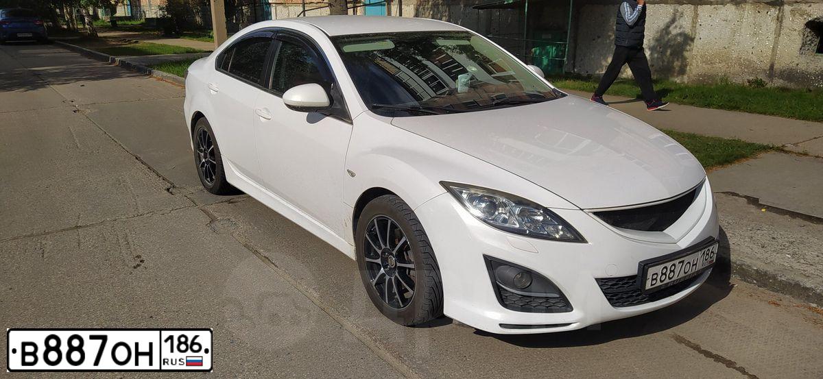 Фото автомобиля MAZDA 6, 2010 — госномер В887ОН186. Цвет: Белый