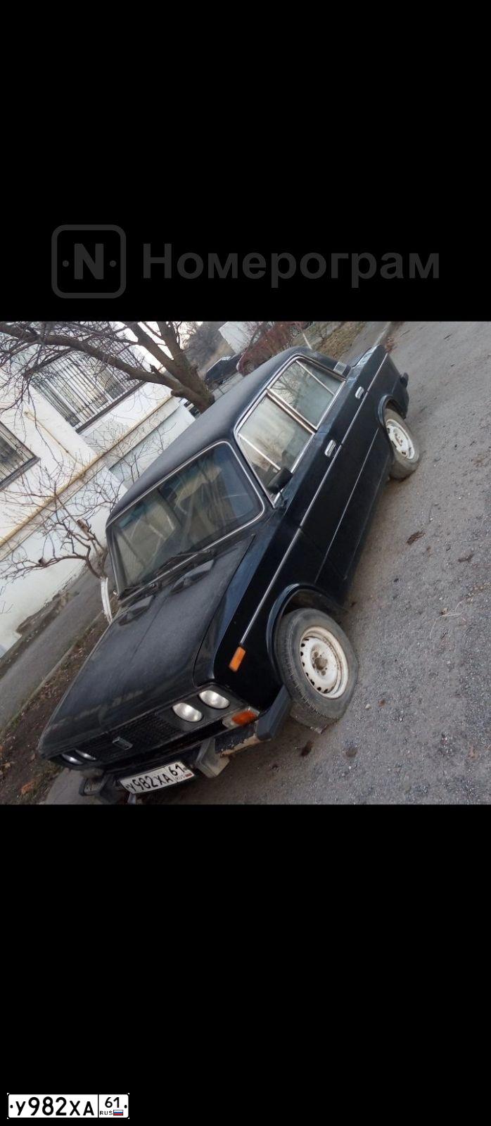 Фото автомобиля LADA 2106, 1991 — госномер У982ХА61. Цвет: ЧЕРНЫЙ