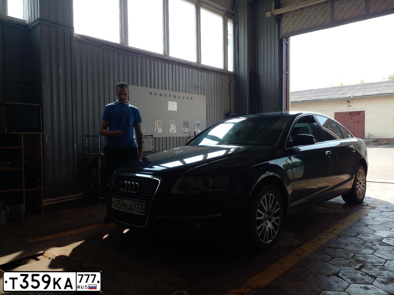 Фото автомобиля AUDI A6, 2007 — госномер С049ОВ67. Цвет: ЧЕРНЫЙ