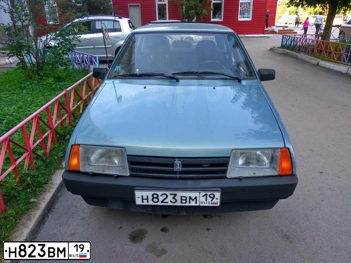 Фото автомобиля LADA 2109 SAMARA, 2002 — госномер Р616КТ19. Цвет: Серый