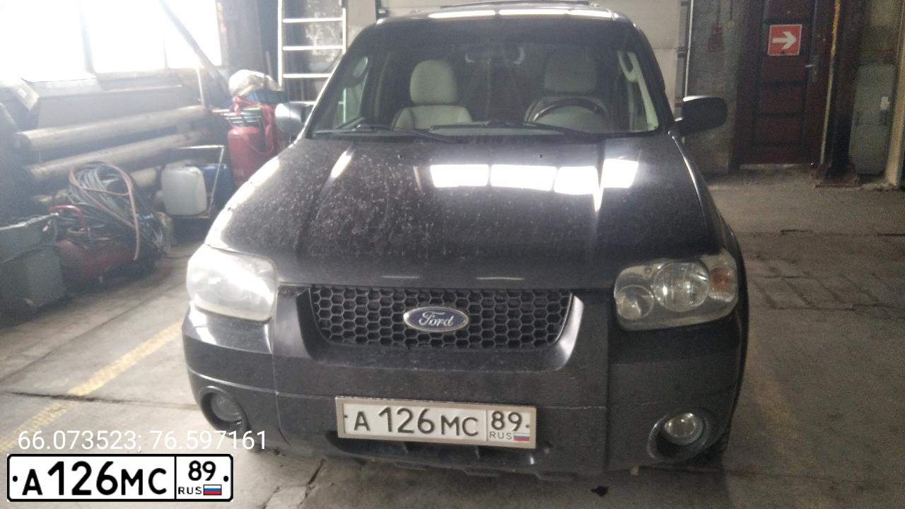 Фото автомобиля FORD MAVERICK, 2006 — госномер О868ЕХ89. Цвет: ЧЕРНЫЙ