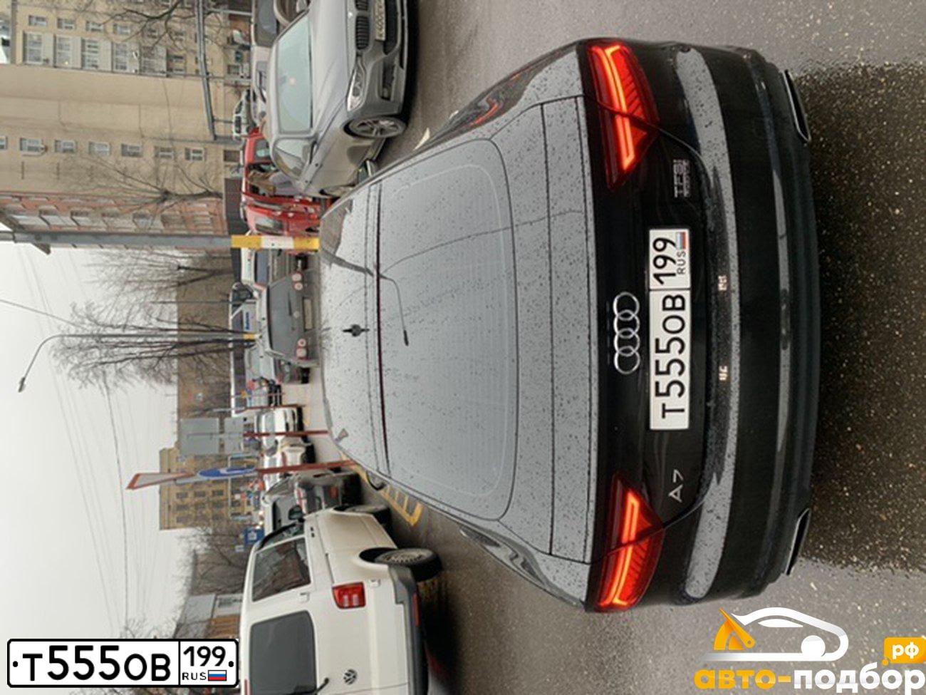 Фото автомобиля AUDI A7, 2016 — госномер Е716СК799. Цвет: ЧЕРНЫЙ