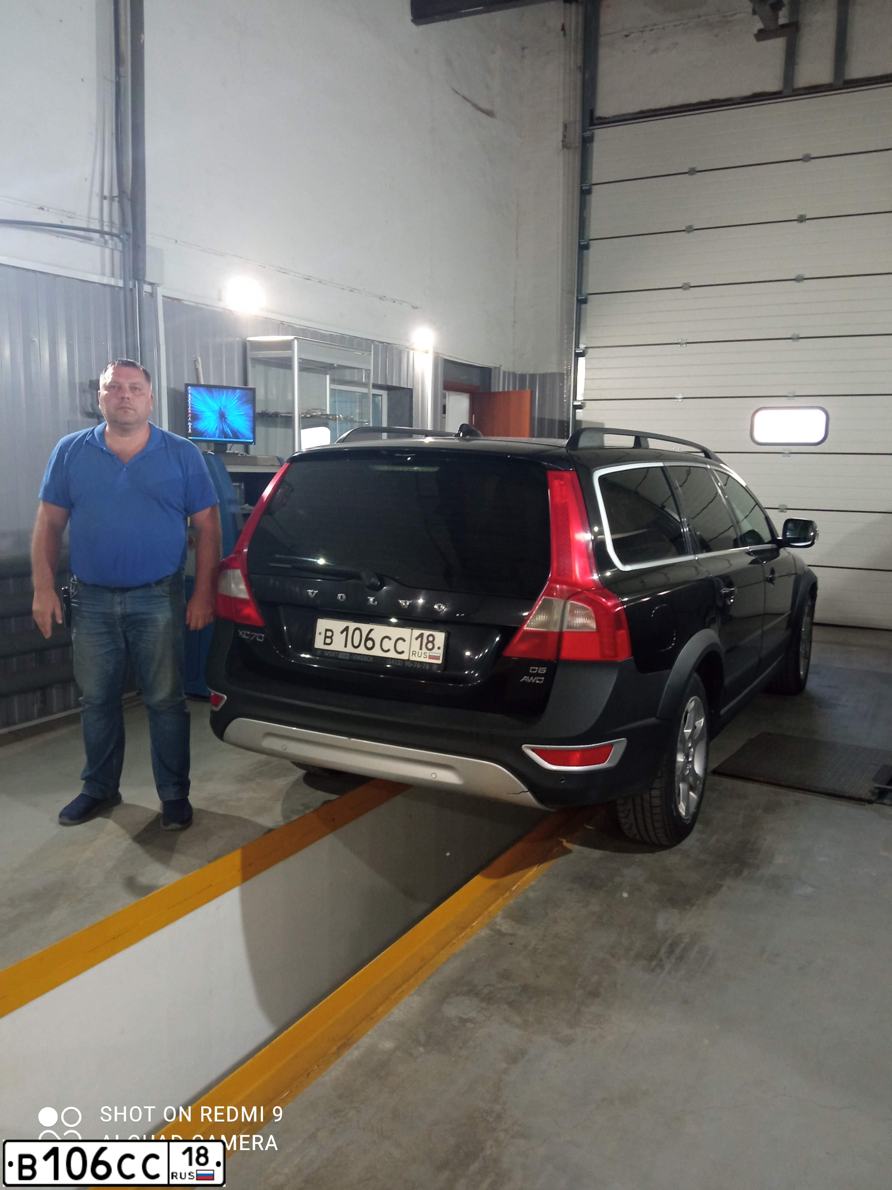 Фото автомобиля VOLVO XC70, 2008 — госномер Н114ТУ198. Цвет: ЧЕРНЫЙ