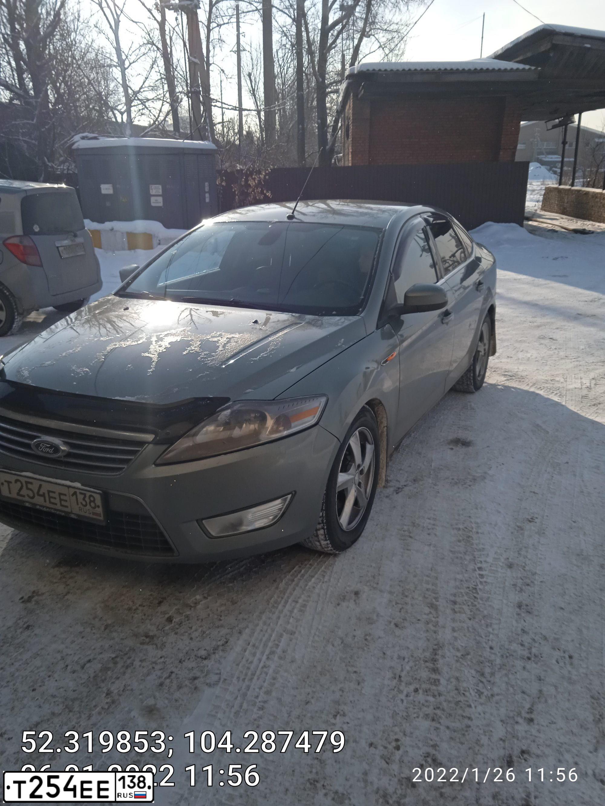 Фото автомобиля FORD MONDEO, 2008 — госномер В173ВТ138. Цвет: СЕРЫЙ