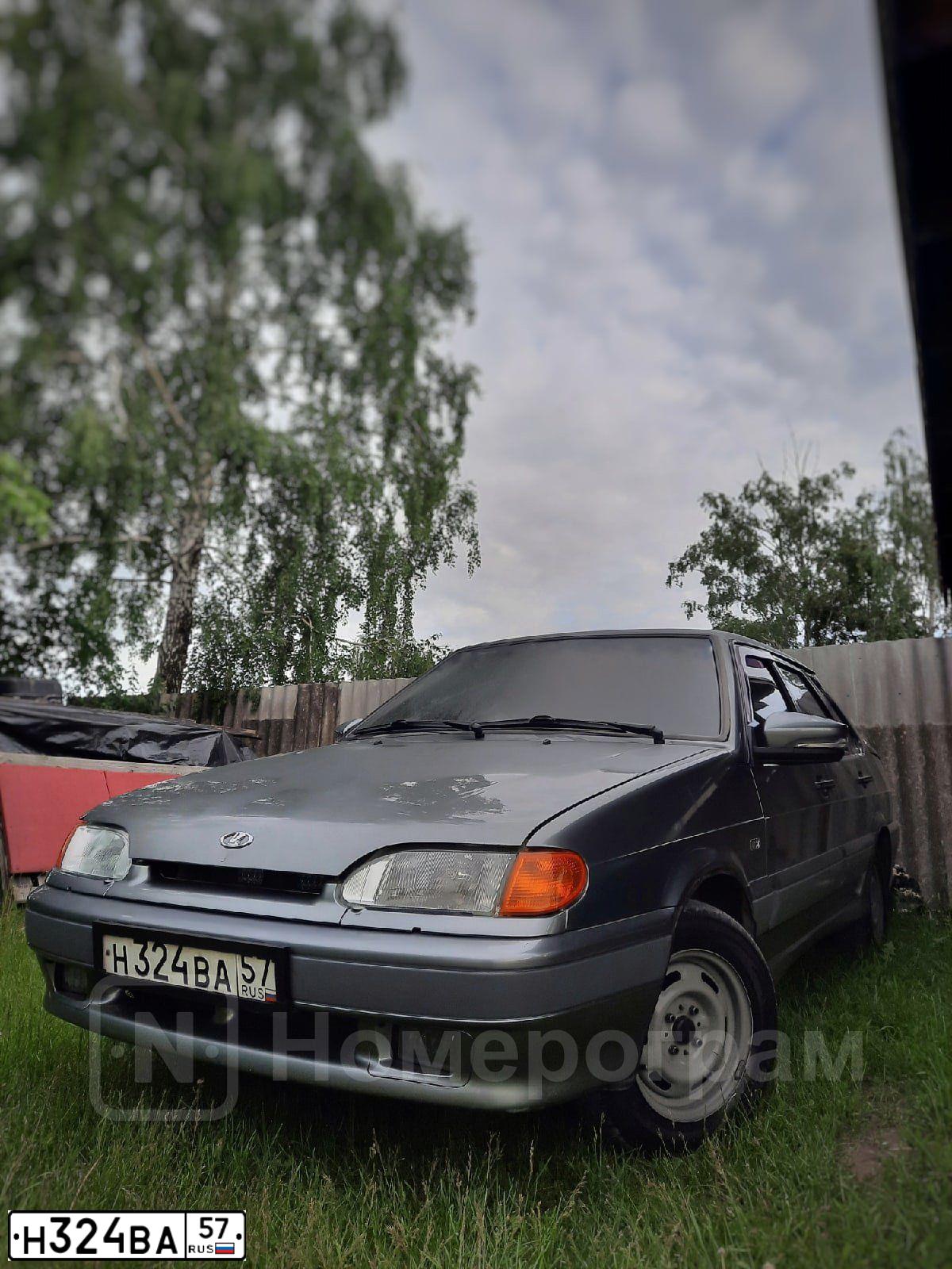 Фото автомобиля LADA 2115 SAMARA, 2006 — госномер Н324ВА57. Цвет: средний серо-зеленый металлик