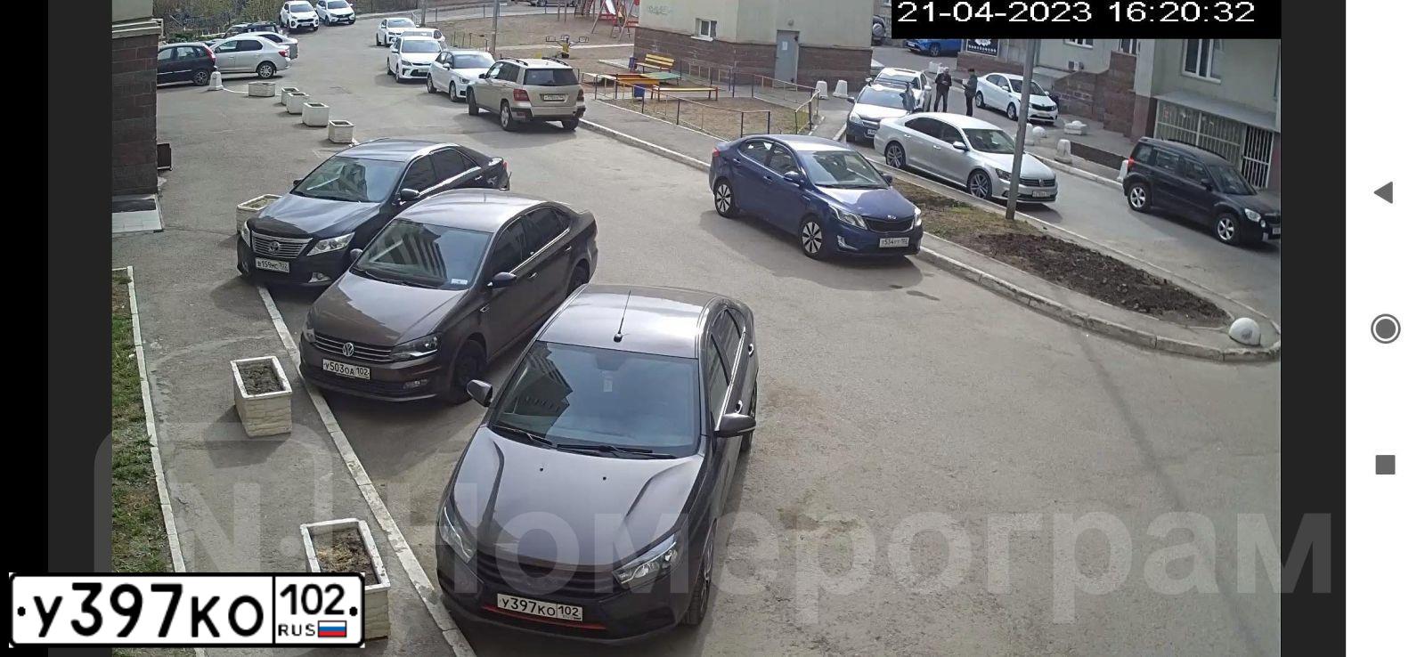 Фото автомобиля LADA VESTA, 2017 — госномер У397КО102. Цвет: Коричневый