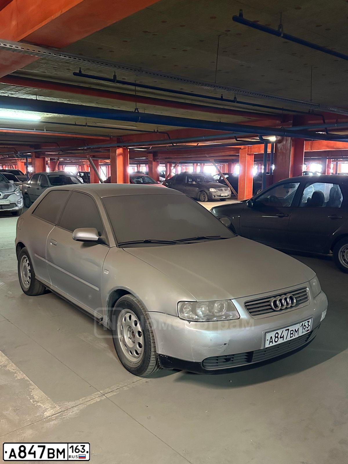 Фото автомобиля AUDI A3, 2001 — госномер А847ВМ163. Цвет: Серебристый
