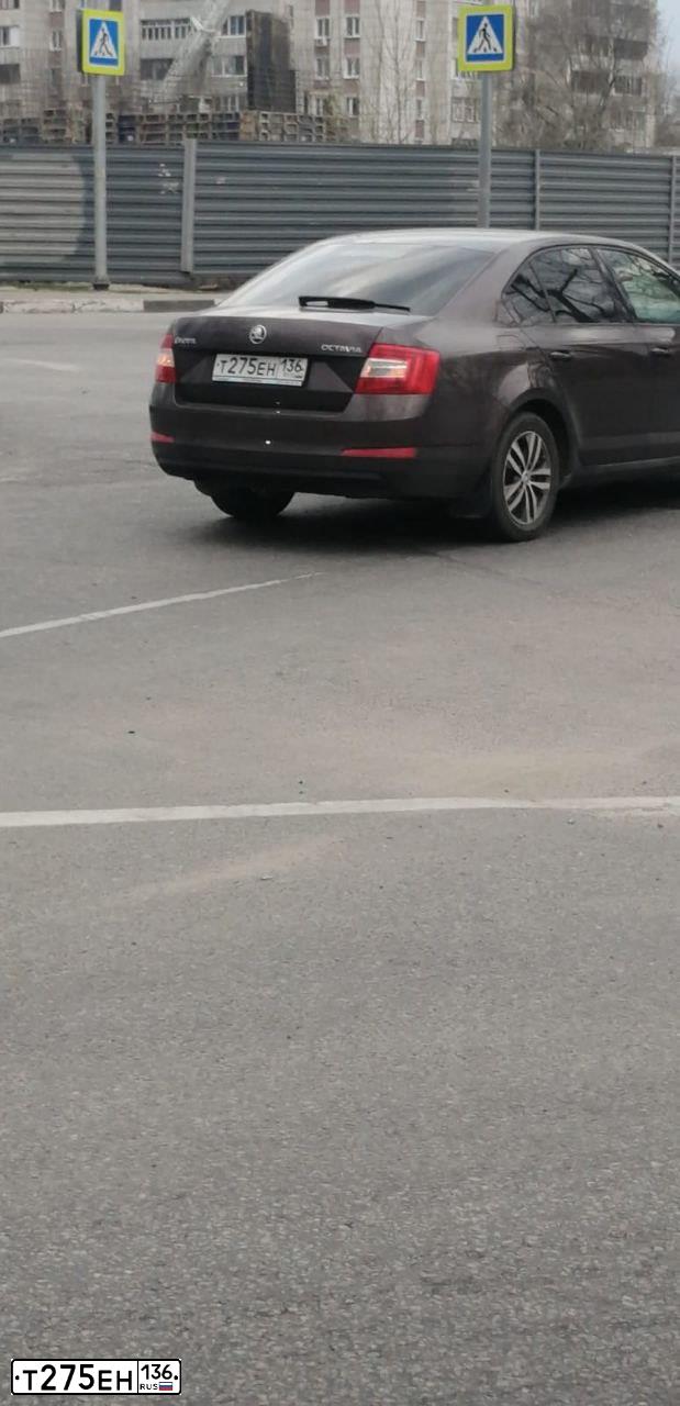 Фото автомобиля SKODA OCTAVIA, 2014 — госномер Р794ЕР46. Цвет: Коричневый