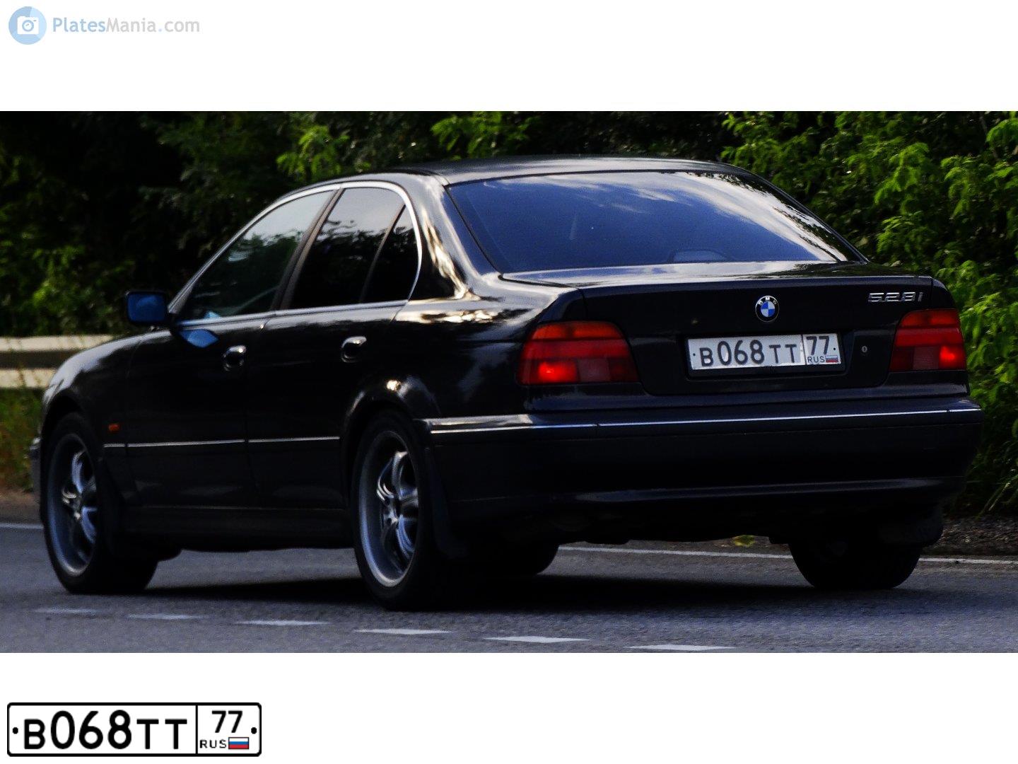 Фото автомобиля BMW SERIE 5, 1997 — госномер В068ТТ77. Цвет: ФИОЛЕТОВЫЙ