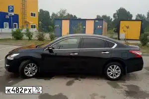 Фото автомобиля NISSAN TEANA, 2014 — госномер А524СМ124. Цвет: ЧЕРНЫЙ
