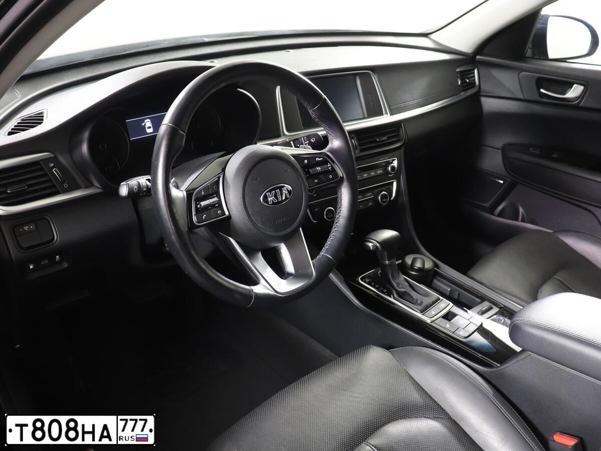 Фото автомобиля KIA OPTIMA, 2019 — госномер О497УВ33. Цвет: ЧЕРНЫЙ