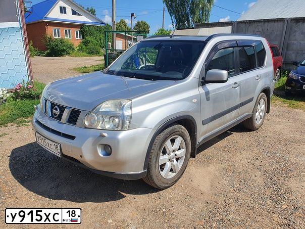 Фото автомобиля NISSAN X-TRAIL, 2007 — госномер Н335ОВ150. Цвет: Серебристый