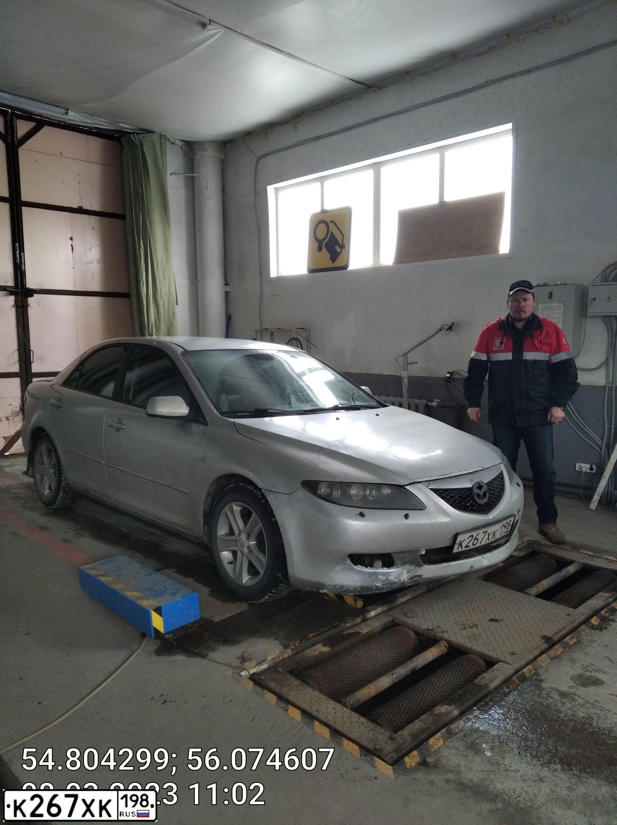 Фото автомобиля МАЗДА 6, 2006 — госномер М879ТВ702. Цвет: Серебристый