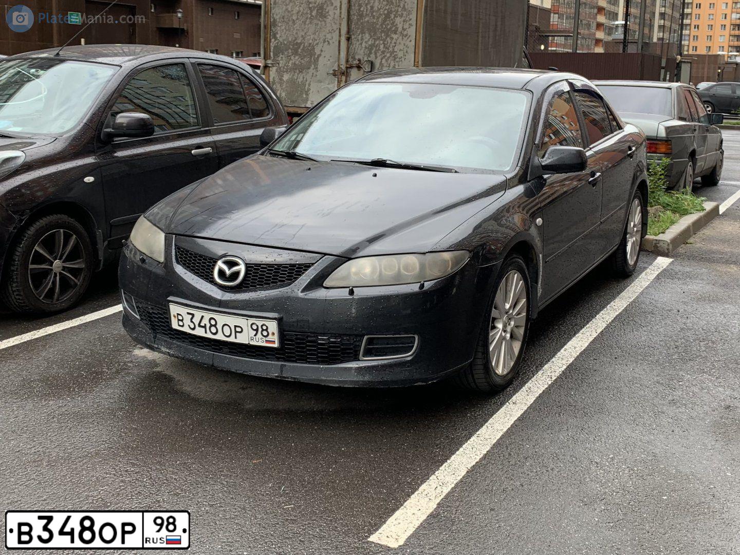 Фото автомобиля MAZDA 6, 2007 — госномер К086КХ53. Цвет: ЧЕРНЫЙ
