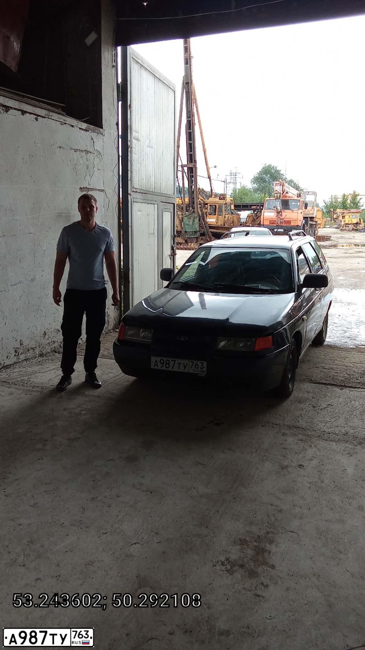 Фото автомобиля LADA 2111, 2006 — госномер А987ТУ763. Цвет: ЧЕРНЫЙ