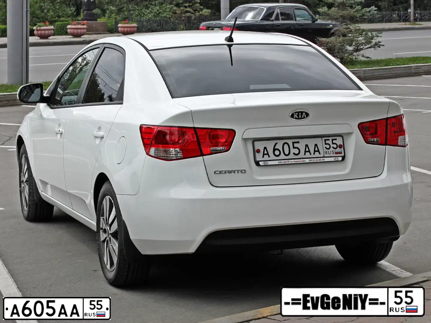 Фото автомобиля KIA CERATO, 2014 — госномер А605АА55. Цвет: БЕЛЫЙ
