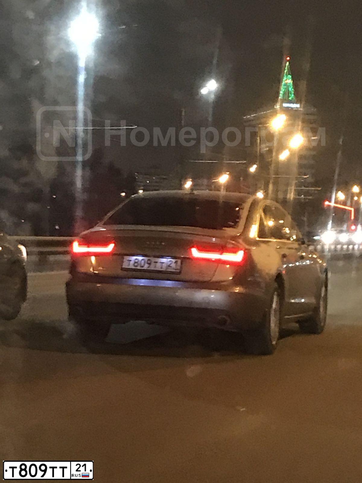 Фото автомобиля AUDI A6, 2011 — госномер Т809ТТ21. Цвет: СЕРЫЙ