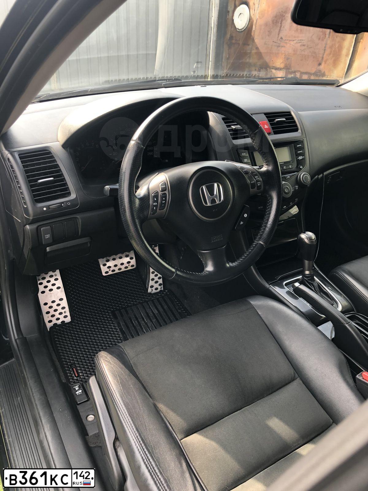 Фото автомобиля HONDA ACCORD, 2007 — госномер А211ОМ142. Цвет: ЧЕРНЫЙ